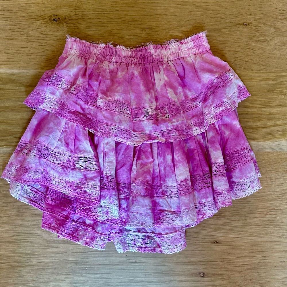LOVE SHACK FANCY MINI SKIRT